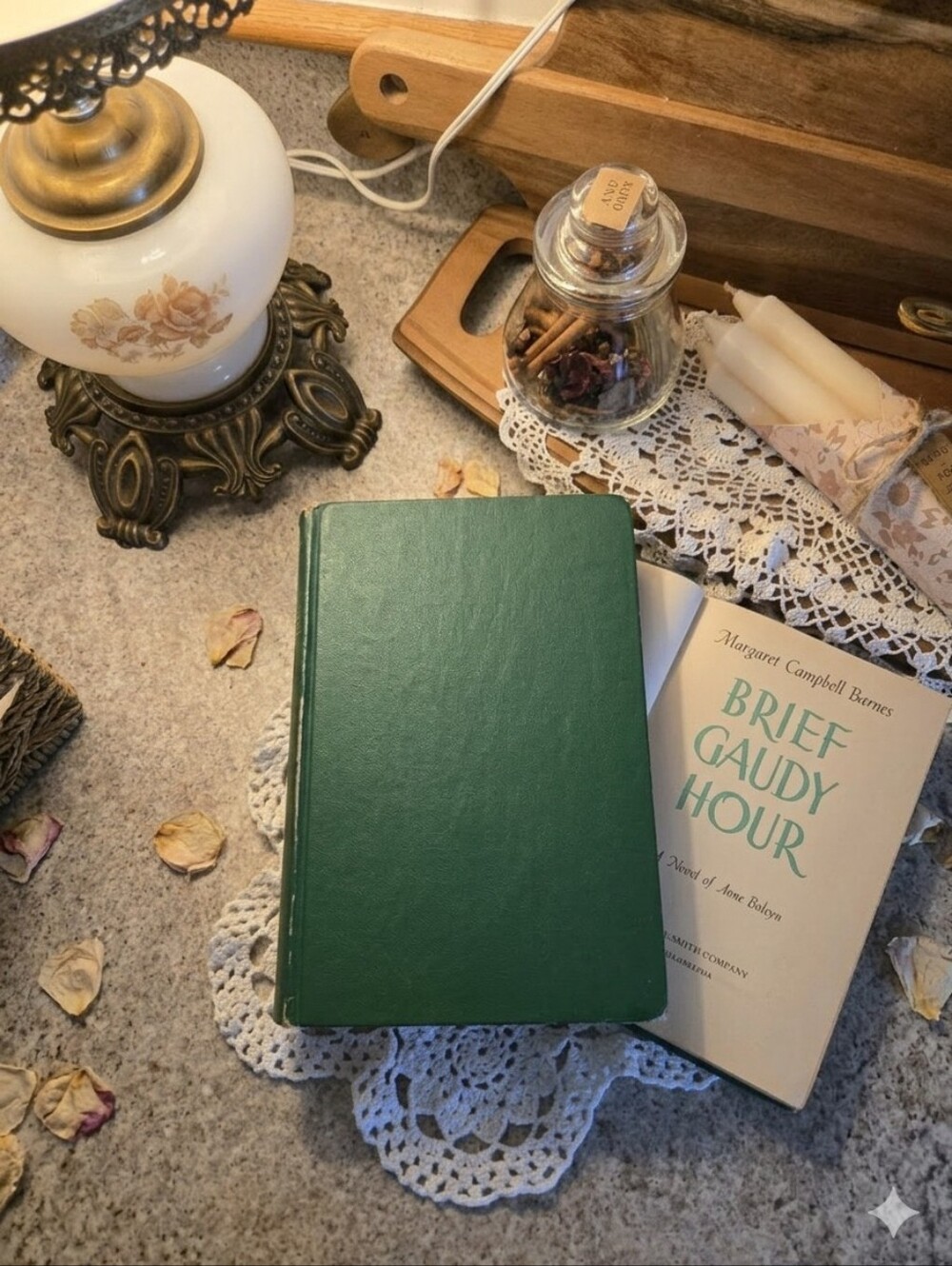 Vintage Hardcover Brief Gaudy Hour 1940s Tudor Decor Mid-Century Book